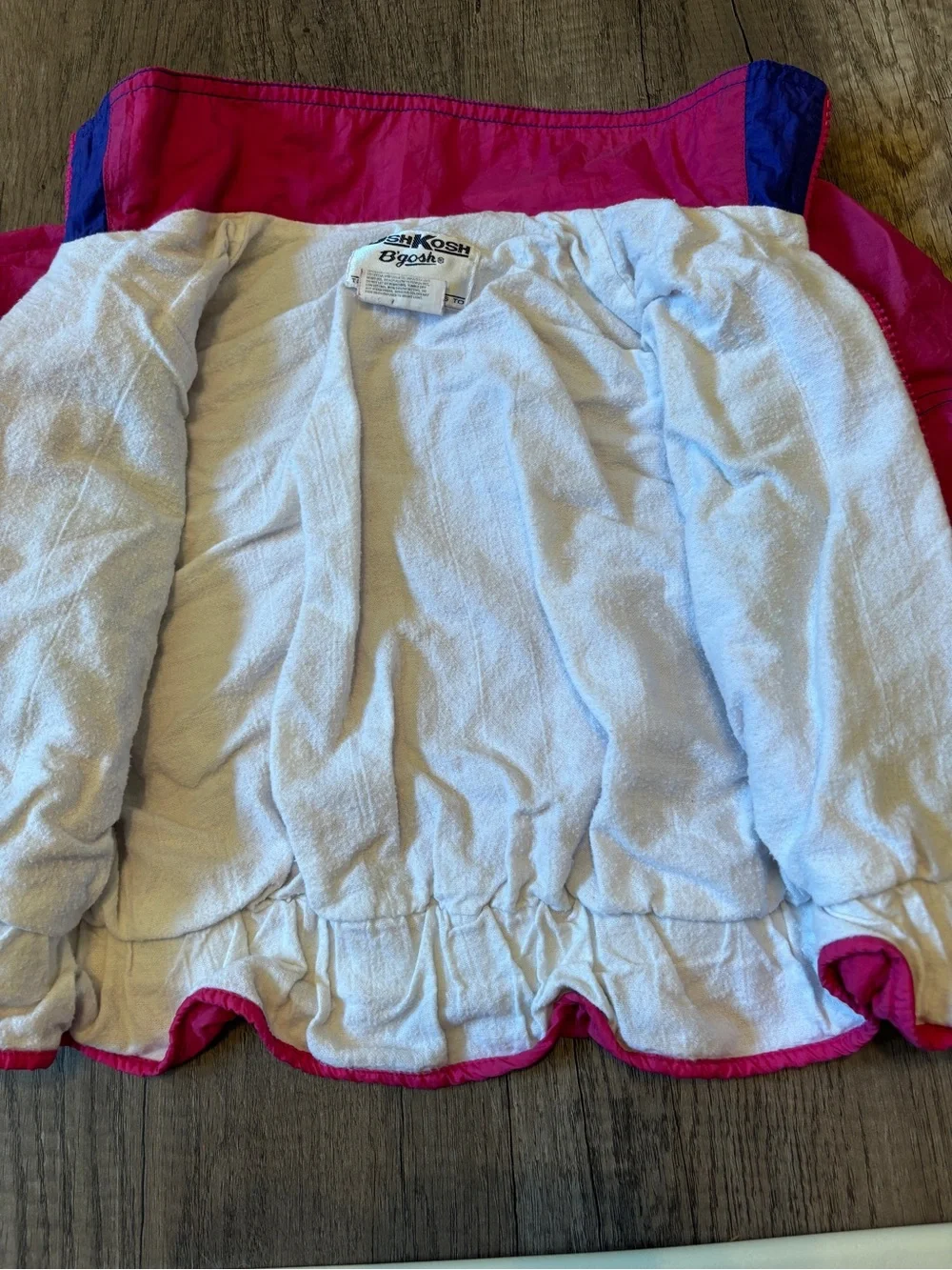 Vintage 90s Y2K Oshkosh B’Gosh Kids Clothes Windbreaker Jacket  Pink Floral 4